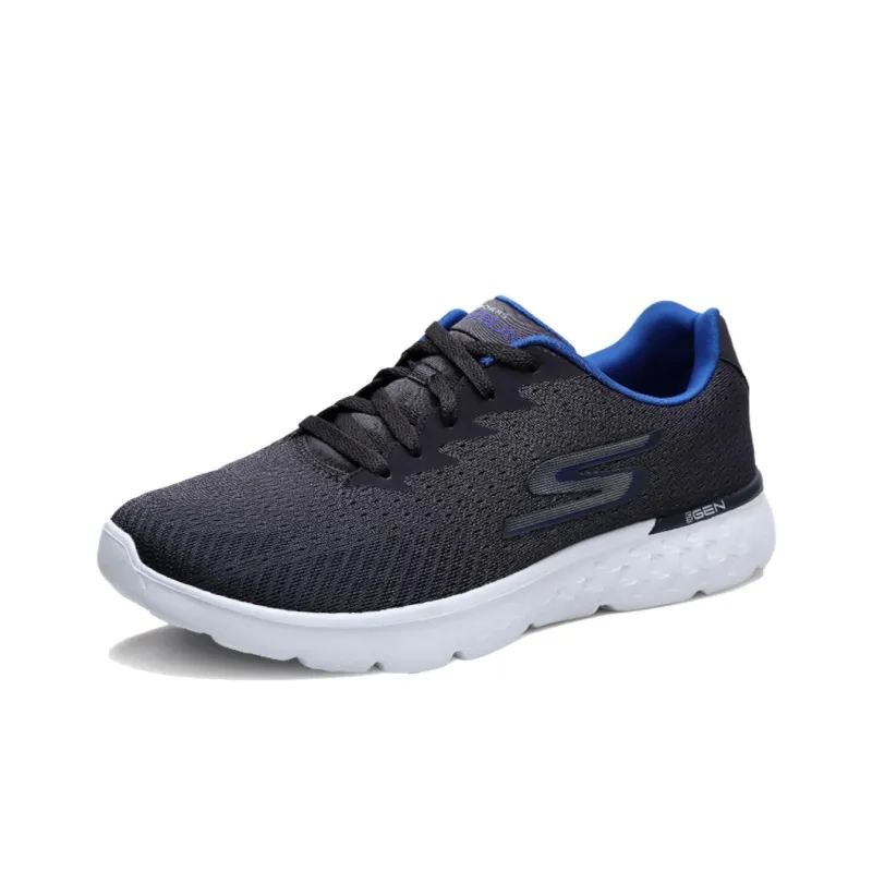 Skechers Go Run 400 Wear-Resistant Lightweight Rebound Low-Top Running Shoes Men's Gray Blue-0