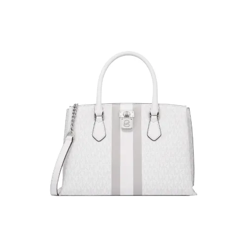 MICHAEL KORS MK Ruby Artificial Leather Shoulder Bag, Crossbody Bag, Handbag Women's White & Gray