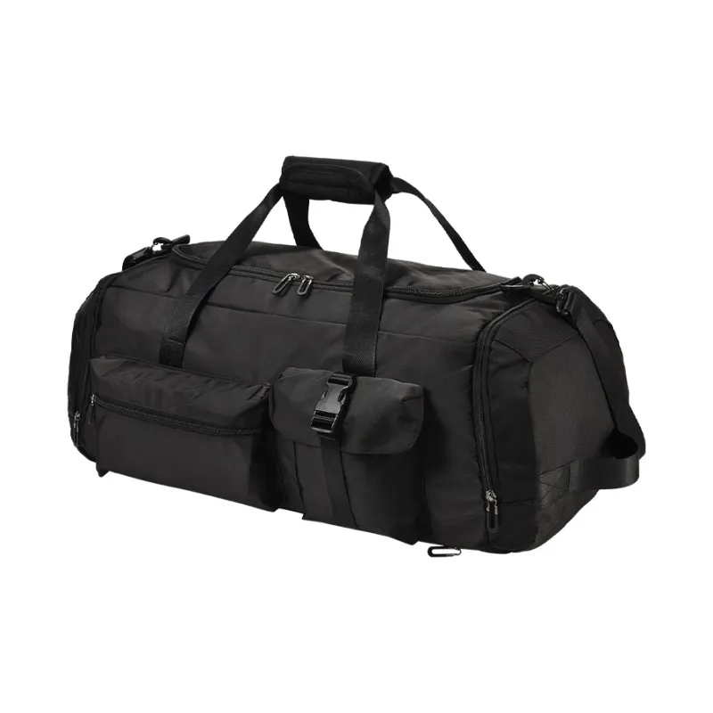 Yohji Kimura Oxford Luggage Bag Travel Bag Backpack Unisex Black-3