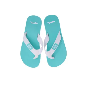 LiNing Abrasion Resistant Slip Resistant Flip Flops Women's Neon Jade Green