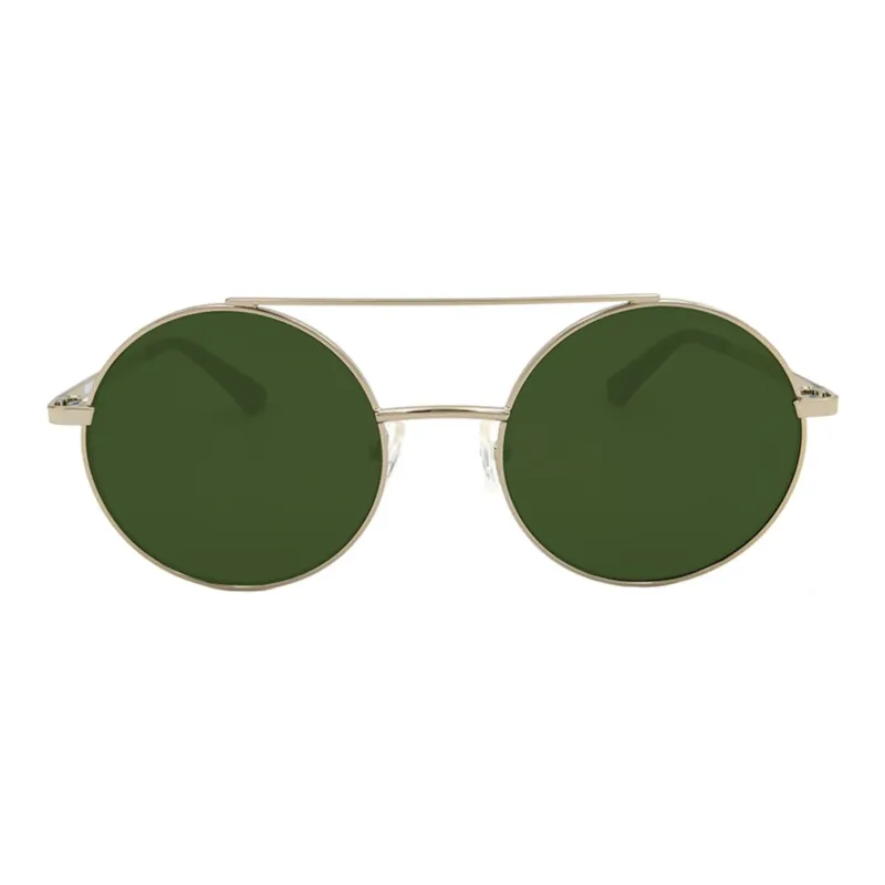 McQ Alexander McQueen Plate And Metal Aviator Sunglasses Women's Gold-1