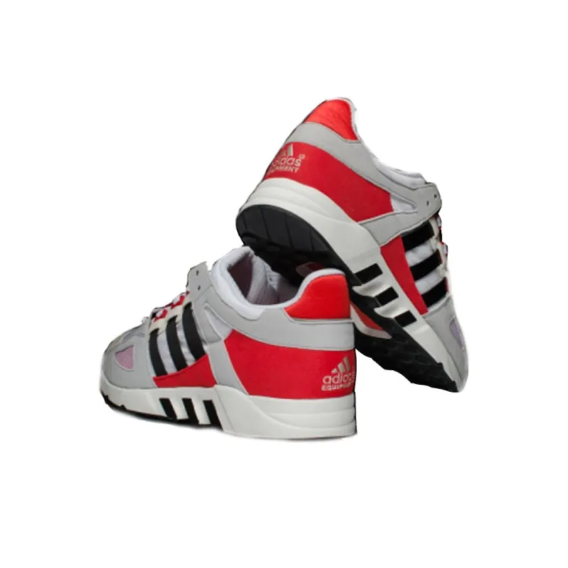 Adidas Cushioning, Wear Resistant Low Top Running Shoes Unisex White Gray Red-3