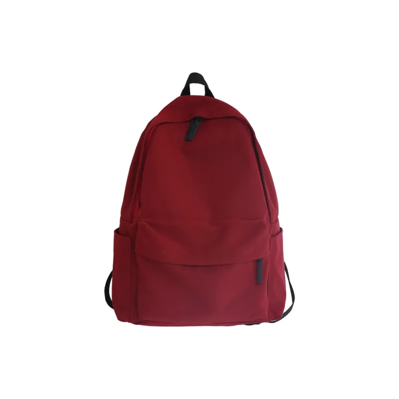 GEERDUN Nylon Backpack Unisex Black/White/Red/Blue-0