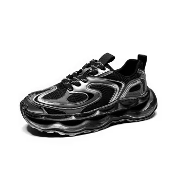 Devanro Cushioned Breathable Moisture-Wicking Lightweight Height Increasing Low-Top Chunky Sneakers Men's