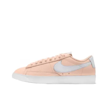 Nike Blazer Anti Slip Wear Resistant Low Top Skateboard Shoes Women's Pink White