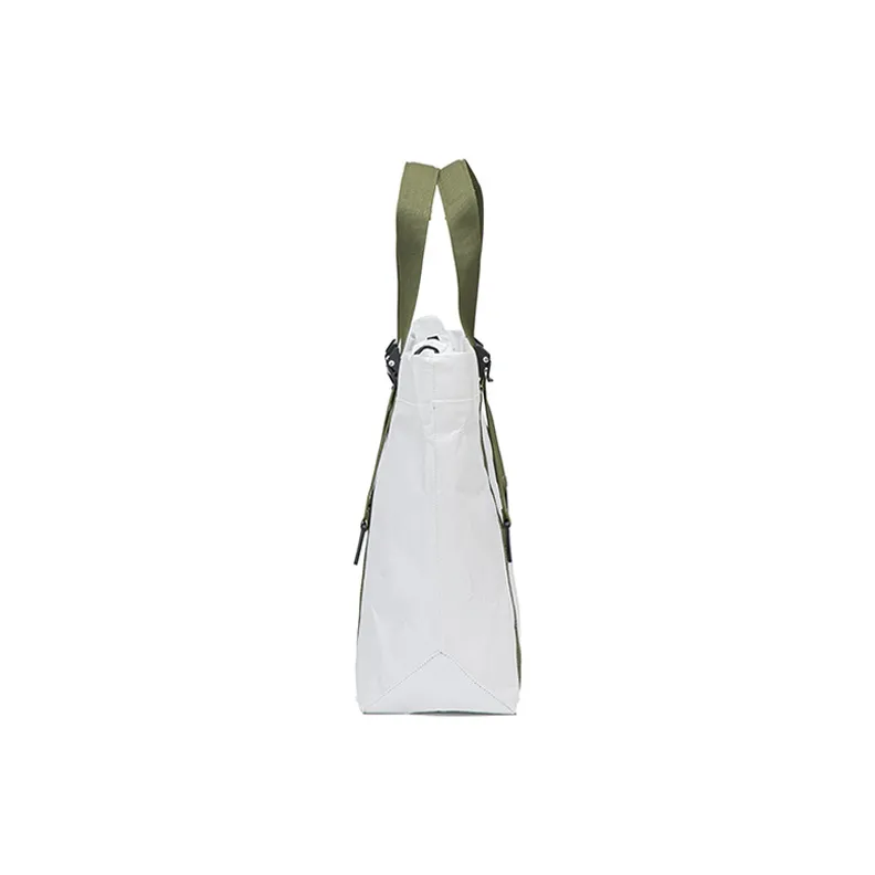 COMBACK Polyester Handbag, Shoulder Bag Tubas Unisex White/Black-2