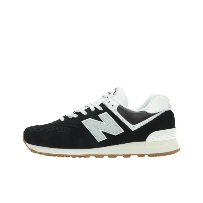 New Balance 574 Black White Gum-0