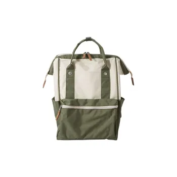 SEM/R Polyester Backpack Large Size Unisex Army Green/pink/gray-blue/black