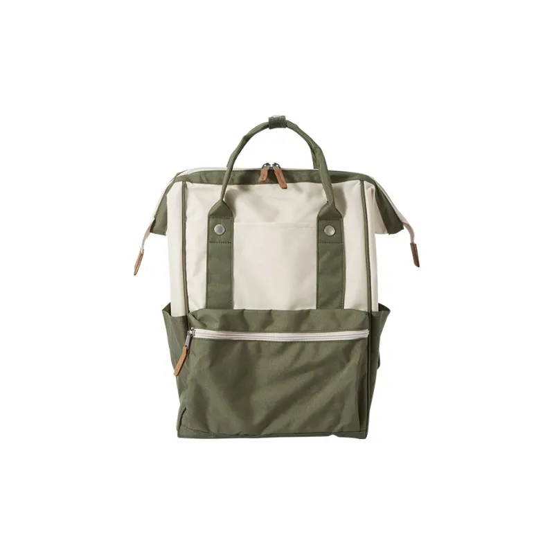 SEM/R Polyester Backpack Large Size Unisex Army Green/pink/gray blue/black-0