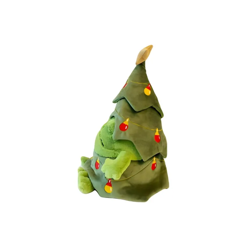 JELLYCAT Christmas Series Tree Rain Frog Dolls Plush Doll 26cm Height In Sitting Posture-1