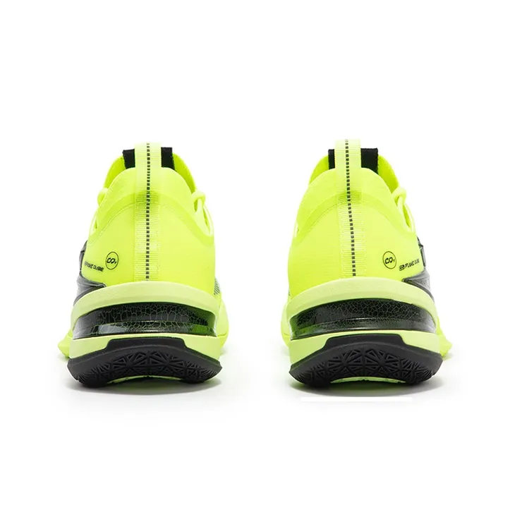 361° BIG3 5.0 Pro Basketball Shoes Men Low Top Neon Solar Yellow/Obsidian Black-3