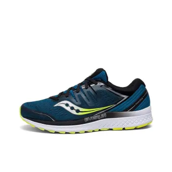 Saucony Guide Iso2 Low-Top Running Shoes Men's Blue/Light Green