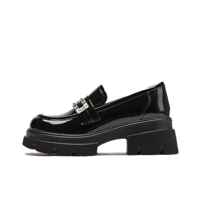 Hotwind Loafers 6cm Women's Black-0