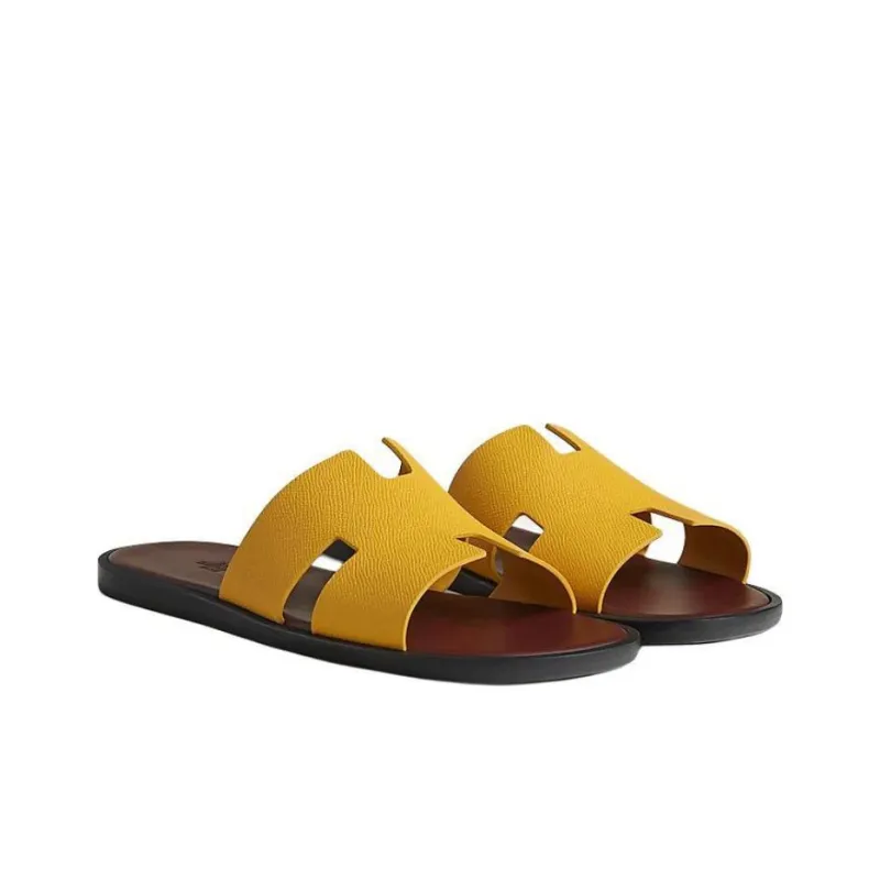 HERMES Izmir Slide Slippers Men's Yellow-2