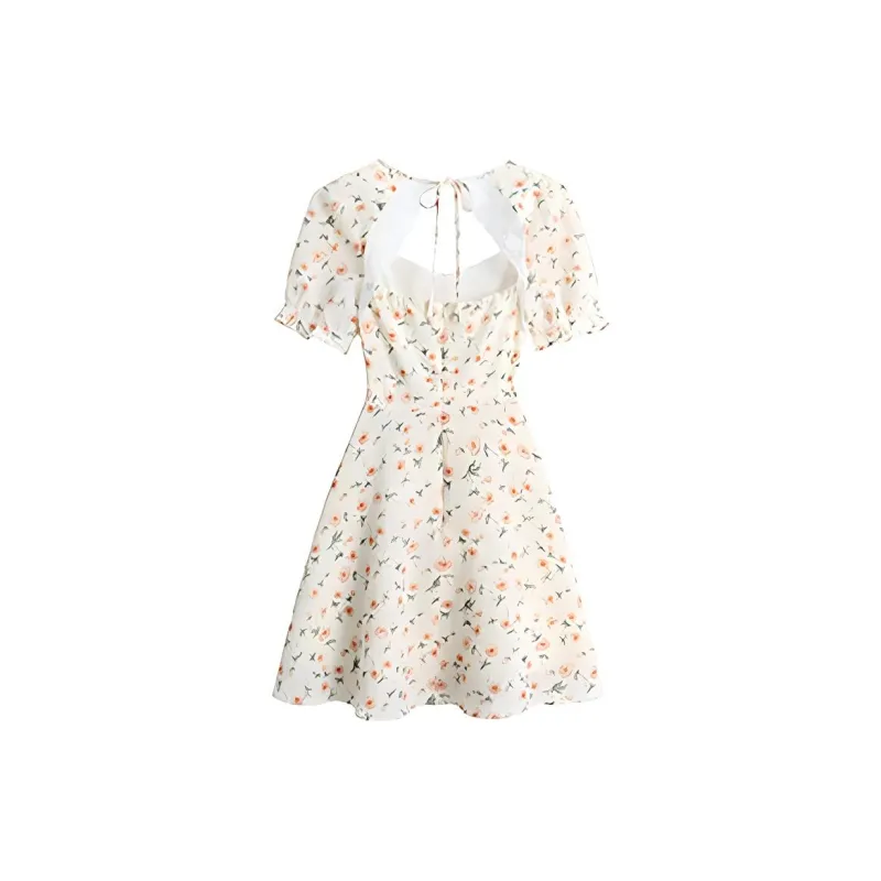 ETSE Short Sleeved Dresses Women's Rose Multicolor-1