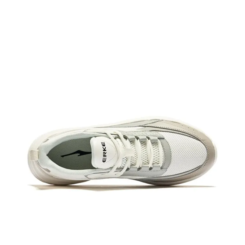 Erke Chance Encounter 2.0 Balanced Lightweight Low Top Casual Shoes Men's White Gray-2