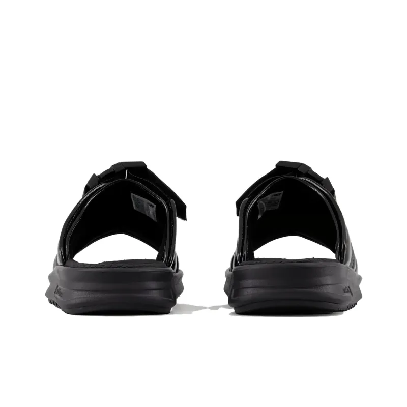 New Balance NB 330 Quiet Slip Resistant Slide Slippers Women's Black White-5