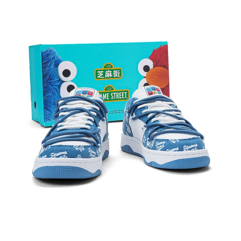 SESAME STREET Slip Resistant, Abrasion Resistant, Breathable Low Top Skateboard Shoes Unisex-28