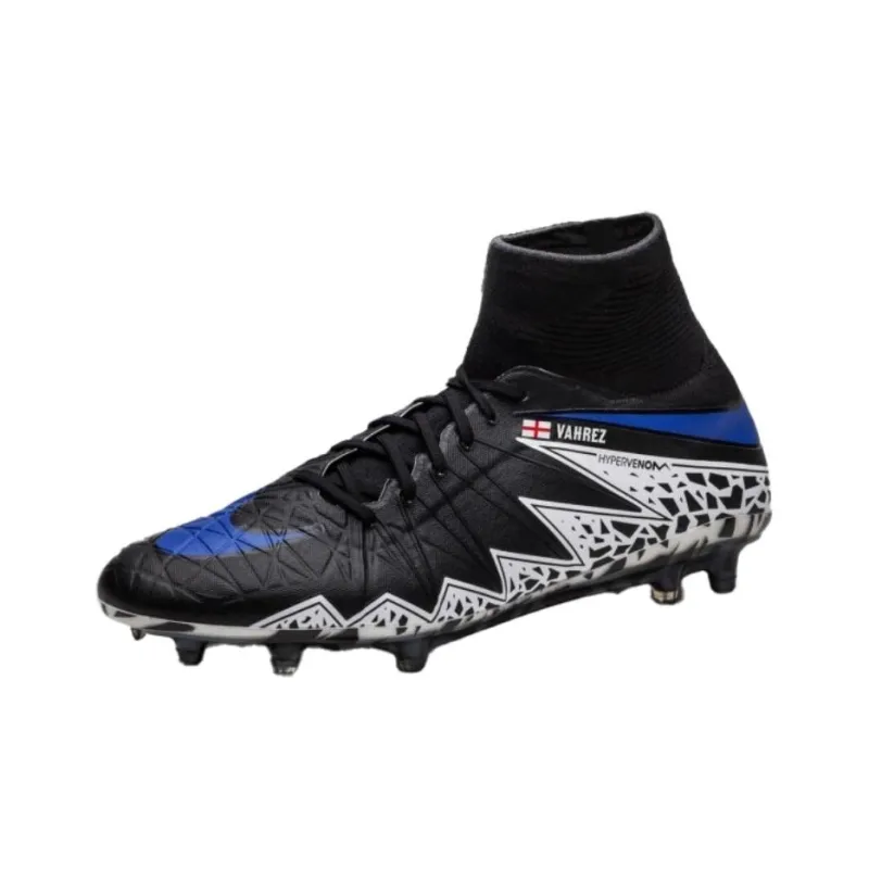 Nike HyperVenom Phantom Anti-Slip And Wear-Resistant Coverage Support Soccer Shoes Men's Black White-0