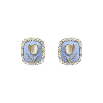 PIARA Copper Stud Earrings Women's