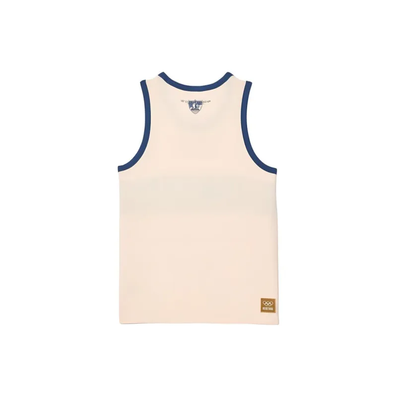 LACOSTE Olympic Co branded Edition Tank Tops Men Beige-1