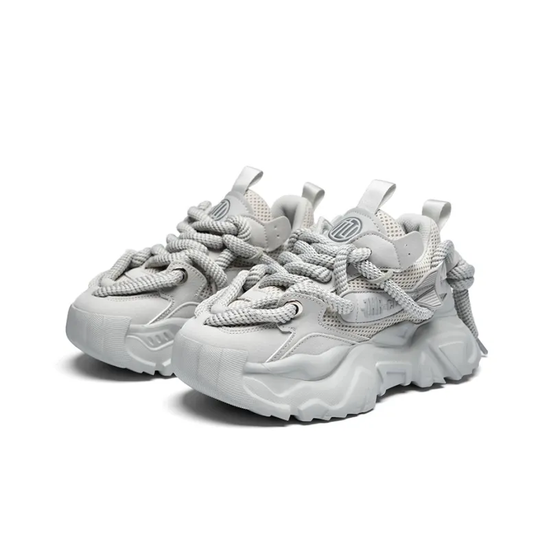 ZHR Flying Fish Model Breathable And Lightweight Low Top Chunky Sneakers Unisex-2
