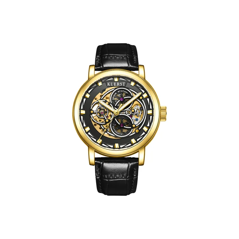 KUERST Automatic Mechanical Movement Watch Men's Watches Black Dial-10