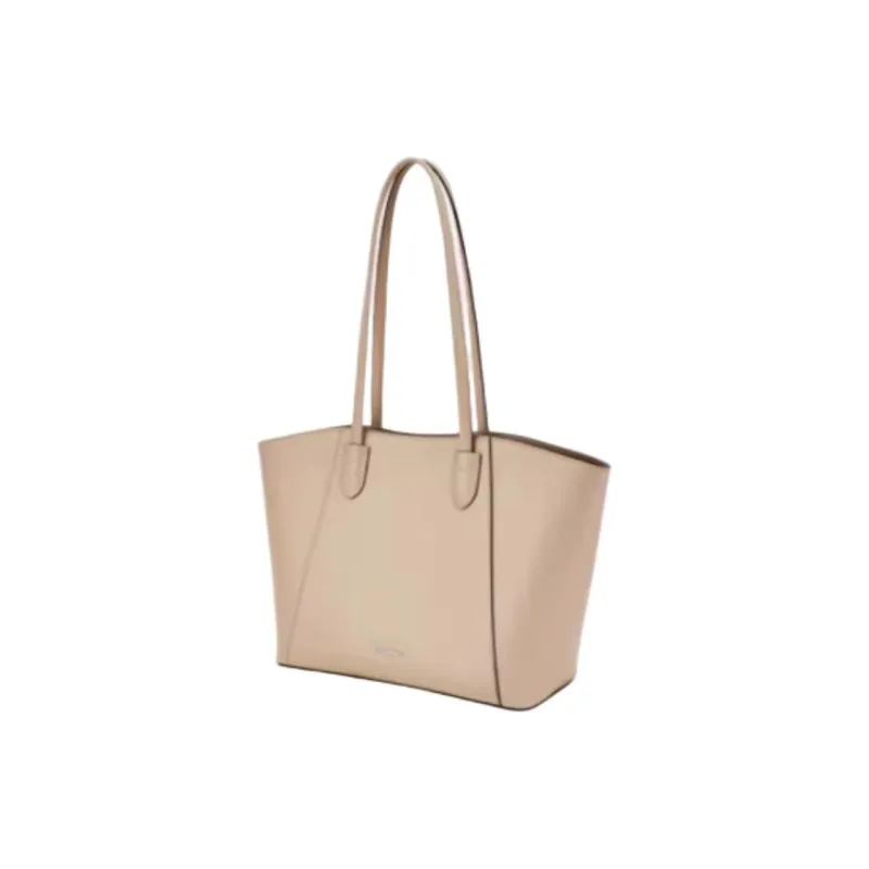Hush Puppies Cow Split Leather Tote Bag Shopping Bag Shoulder Bag Handbag Large Size Women's Brown/Apricot/Black-7