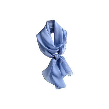 Hang Silk Road Mulberry Silk Silk Scarves Women's Blue