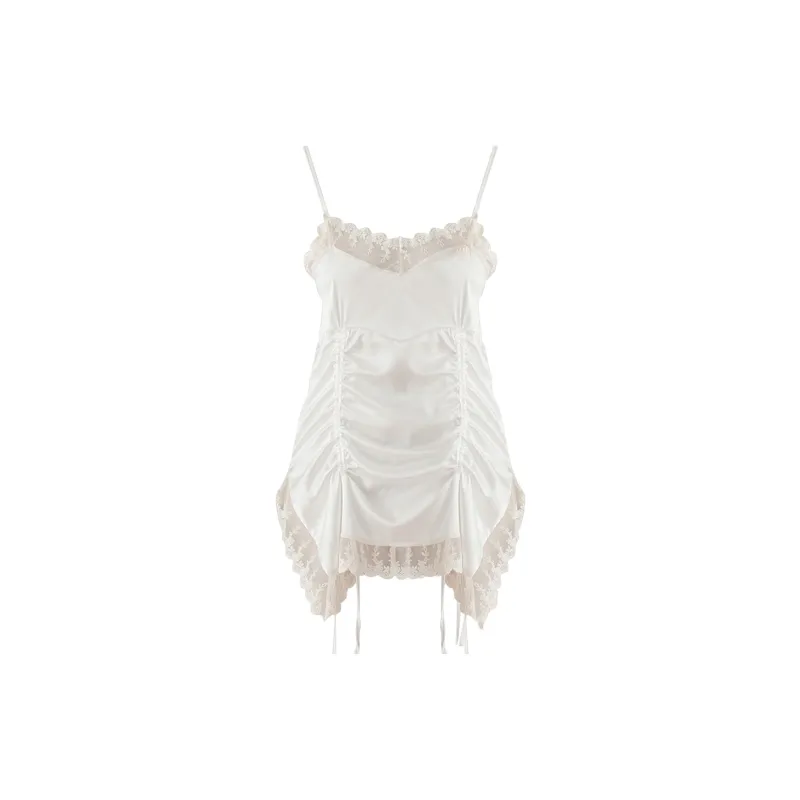 Flowers In Water Nightgown Women's White-0