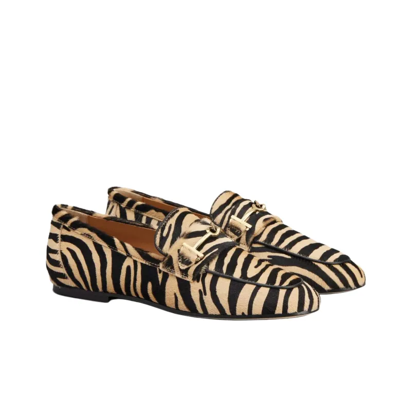TOD'S Pony Printed Loafers Women's-2