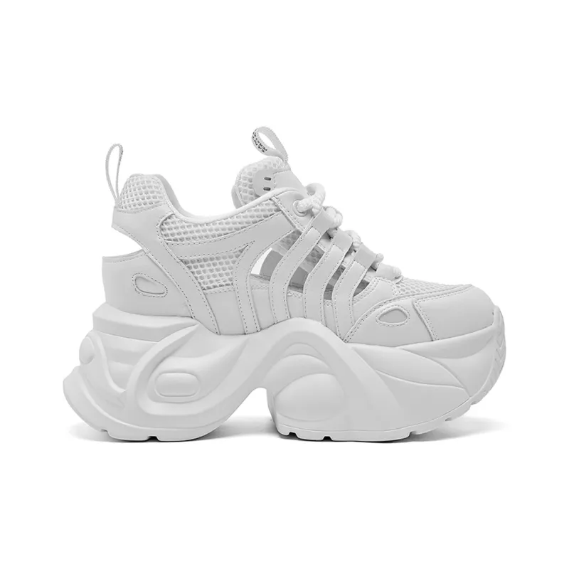 SANTA BARBARA POLO & RACQUET CLUB Cushioning Height Increasing Low-Top Chunky Sneakers Women's-3