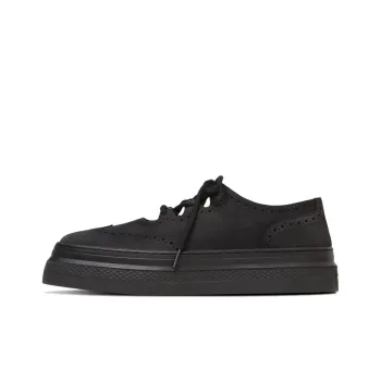 Converse All Star Coupe Bateau Ak O Cushioning, Wear Resistant Low Top Casual Shoes Unisex Black Japan Version