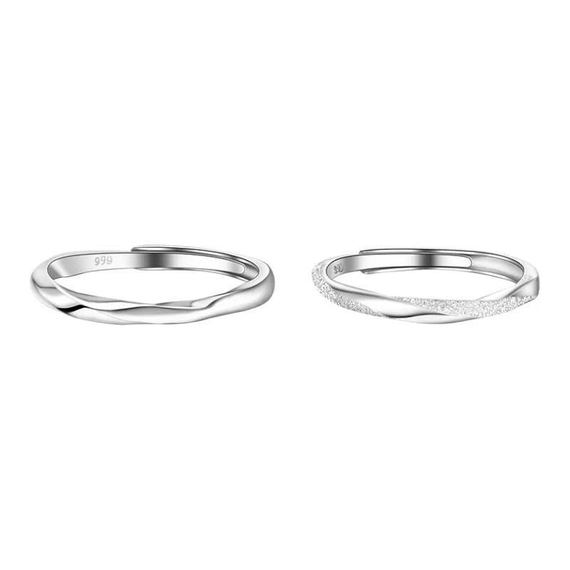 SOFTDORA S999 Fine Silver Rings Unisex-1