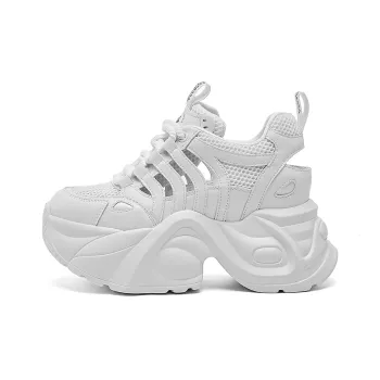 SANTA BARBARA POLO & RACQUET CLUB Cushioning Height Increasing Low-Top Chunky Sneakers Women's
