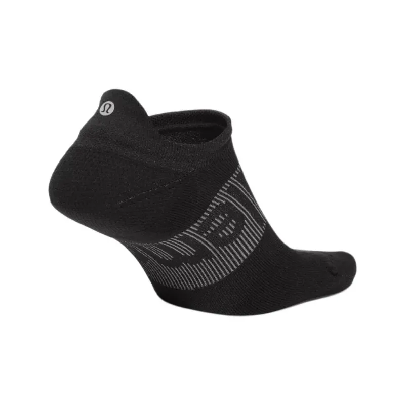 Lululemon Men's Power Stride Tab Socks Anti-stink Ankle Socks Men's 1 Pack Black-1