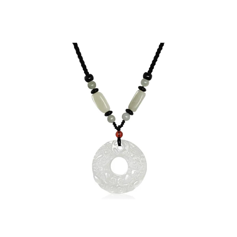 Emerald Dynasty Chalcedony Necklaces Unisex-2