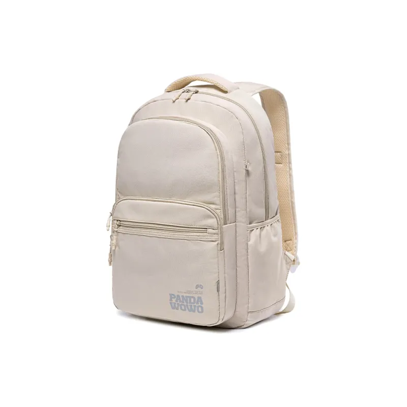 HLA Panda Wowo Series Polyester Backpack Unisex Black/White-1