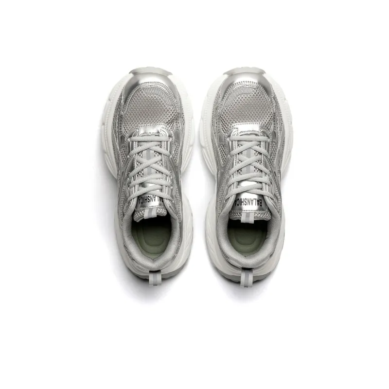 OUBT Anti-Slip Wear-Resistant Waterproof Breathable Lightweight Height Increasing Low-Top Chunky Sneakers Unisex-2