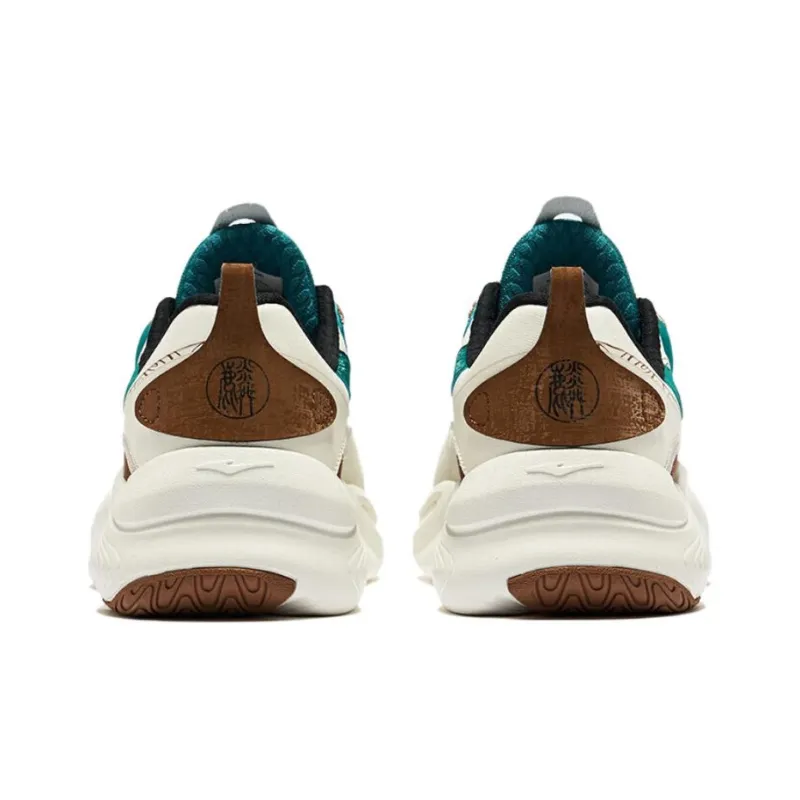 Erke Kirin 3.0 Non-slip Lightweight Low-Top Casual Shoes Men's Microcrystal White Hazelnut-2