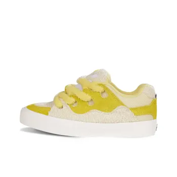 Ollieskate Low Top Skateboard Shoes Unisex Beige Yellow