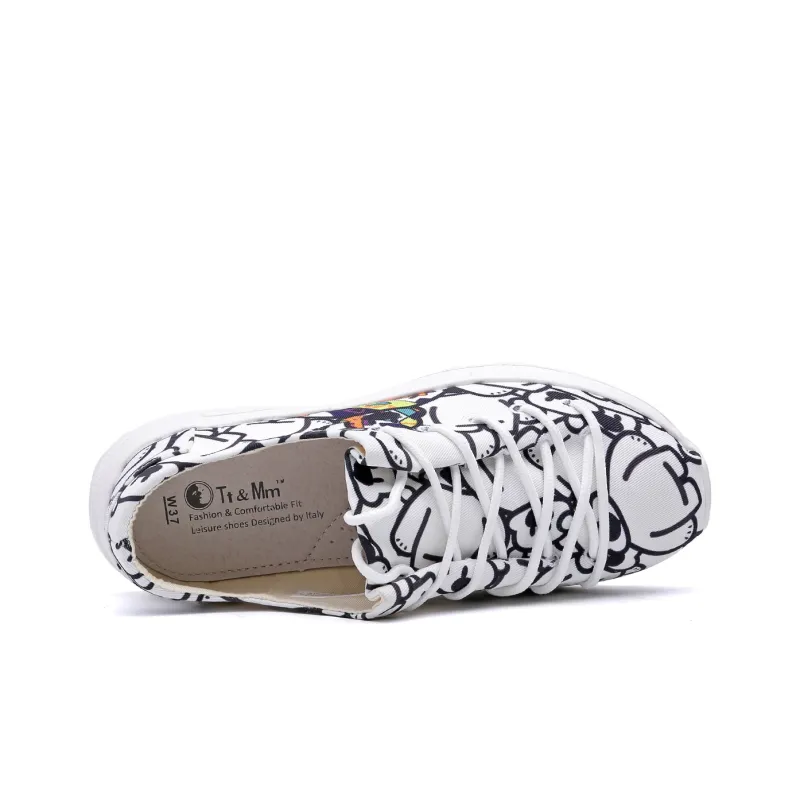 TT&MM Casual Shoes Women's Low Top Dark Blue-14