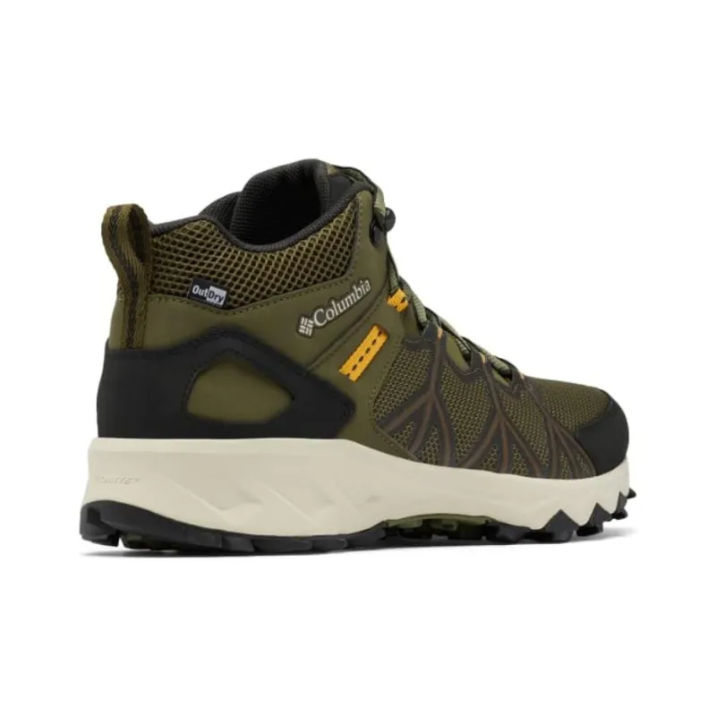 Columbia PEAKFREAK II Waterproof And Breathable Mid-Top Hiking Shoes Men's Green-3