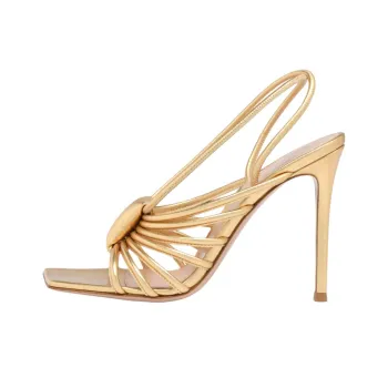 GIANVITO ROSSI Hellen Strap Sandals 10.5cm Women's Gold