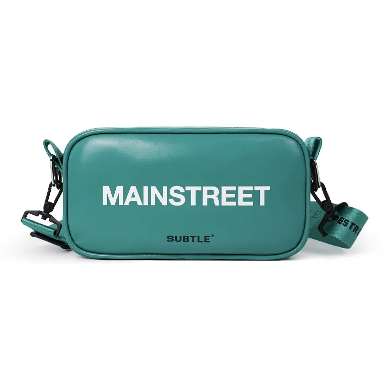 Subtle PVC Shoulder Bag, Crossbody Bag Trumpets Unisex Green-7