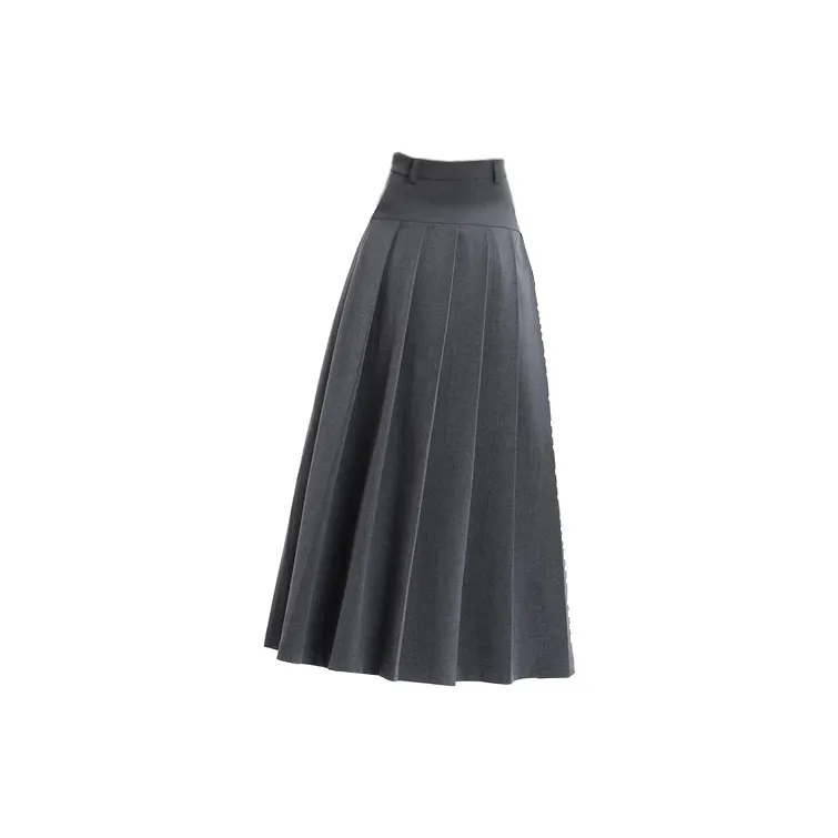 ZAVK Spring And Summer Casual Long Skirts Women's Concrete Gray-1