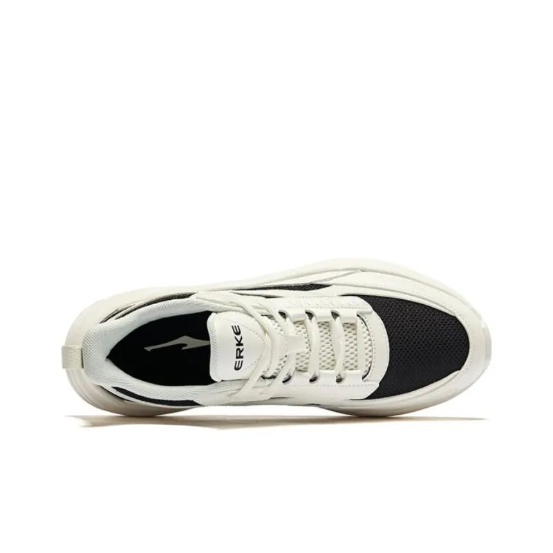 Erke Chance Encounter 2.0 Non slip Lightweight Low Top Casual Shoes Men's White Black-2