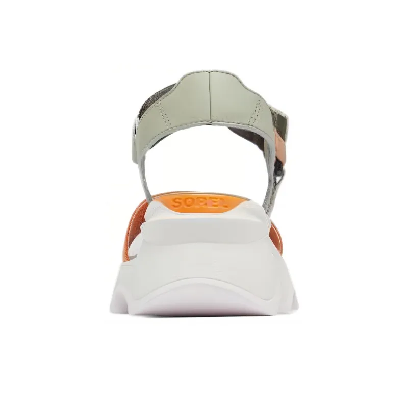 SOREL Beach Sandals Women's Green Orange-3