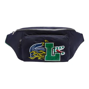 LACOSTE Polyester Fanny Pack Sling Bags Regular Unisex Navy Blue