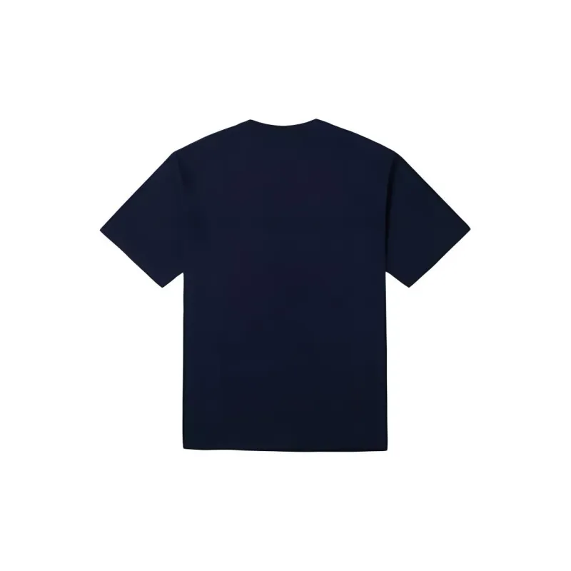 FILA Drop Shoulder Sleeve T Shirt Unisex Navy Blue-1
